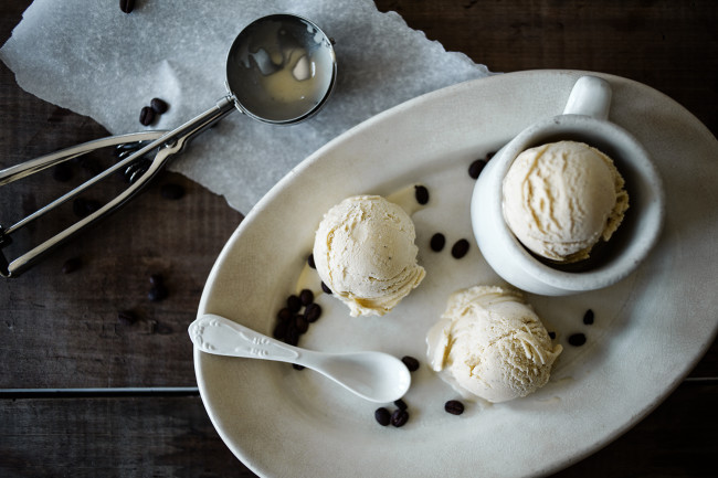 Vanilla Bean Ethiopian Yirgacheffe Coffee Ice Cream - offbeat + inspired