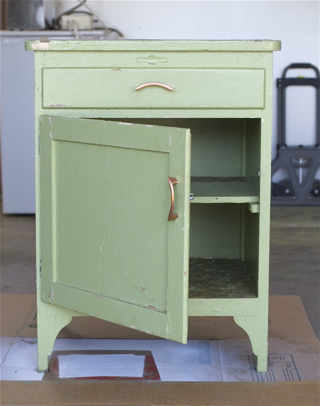 Furniture Upcycle with Chalk Paint Decorative Paint by Annie Sloan - before full cabinet - offbeat + inspired