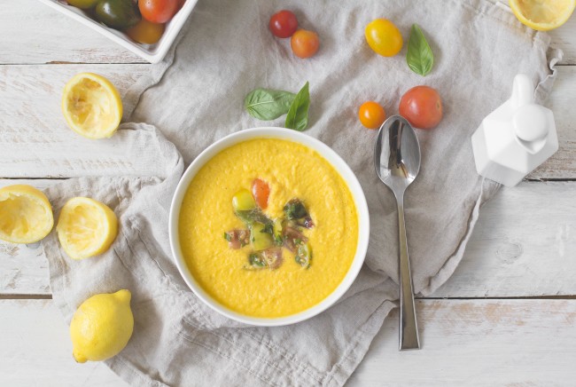 Clean Eating | Cantaloupe Gazpacho - offbeat + inspired-3
